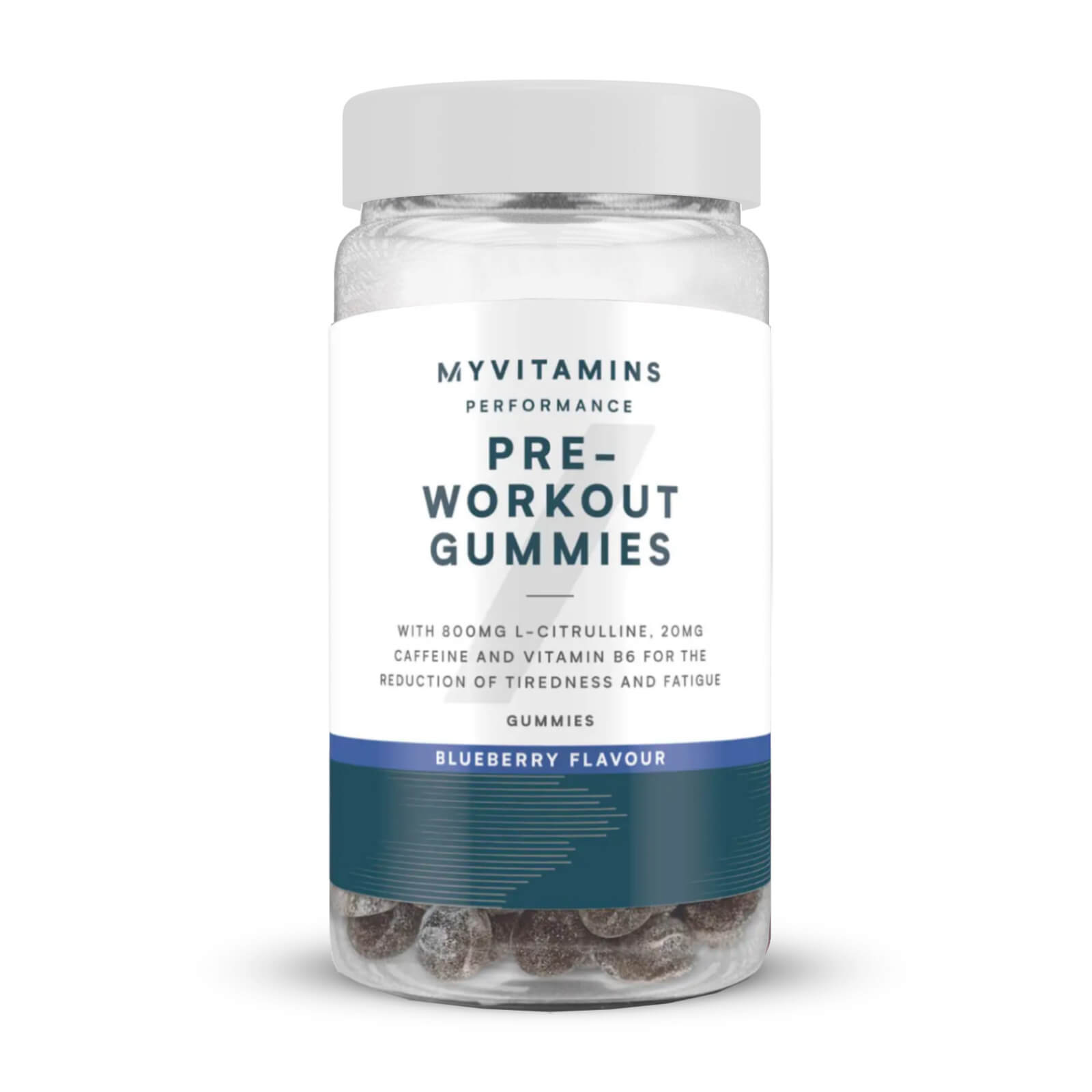 (1236 G, 55,30 Eur/1kg) 4 X (myprotein Myvitamins Pre-workout Gummies (60) Blue