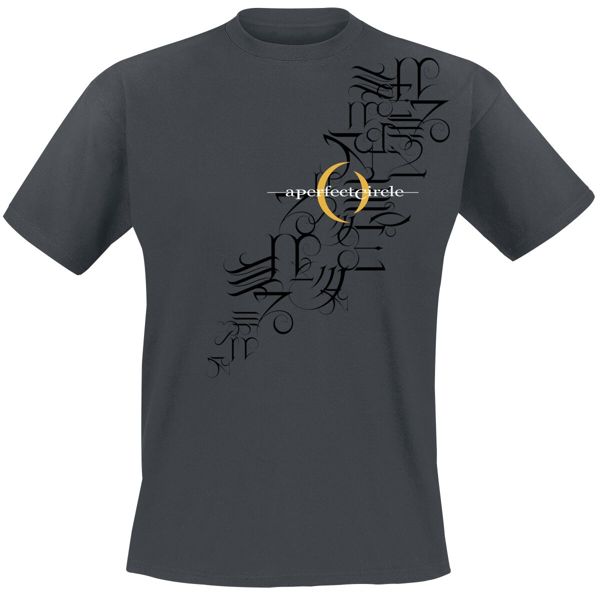 a perfect circle t-shirt - hieroglyphics - s bis xxl - fÃ¼r mÃ¤nner - grÃ¶ÃŸe l - - lizenziertes merchandise! charcoal