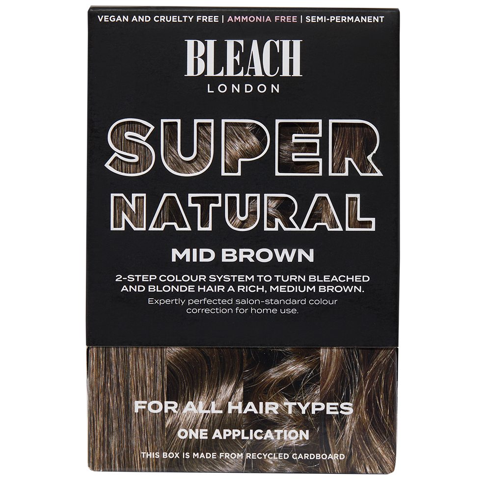 bleach london super natural kit mid brown braun