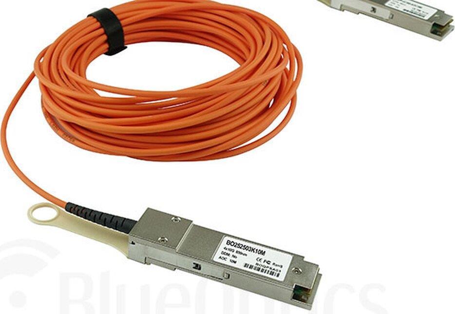 blueoptics kompatibles ibm qsfp-aoc-7m qsfp aktives optisches kabel (aoc), 40gbase-sr4, ethernet, infiniband fdr10, 7 meter (qsfp-aoc-7m-ib-bo)