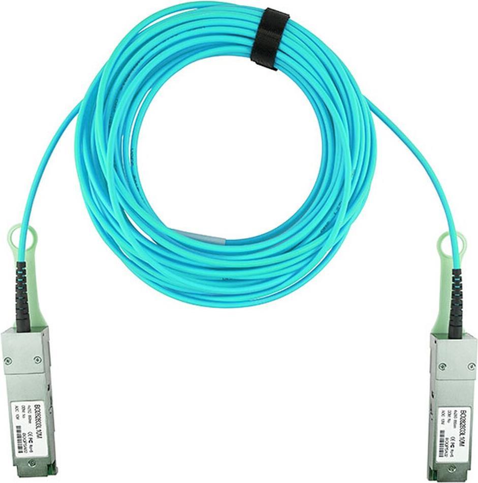 blueoptics kompatibles ibm qsfp-100g-aoc-15m qsfp28 aktives optisches kabel (aoc), 100gbase-sr4, ethernet, infiniband, 15 meter (q28-aoc-15m-ib-bo)