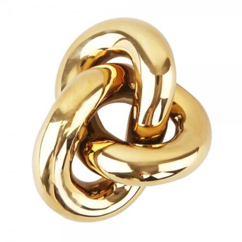 cooee design deko objekt knot 11,5 cm l light gold