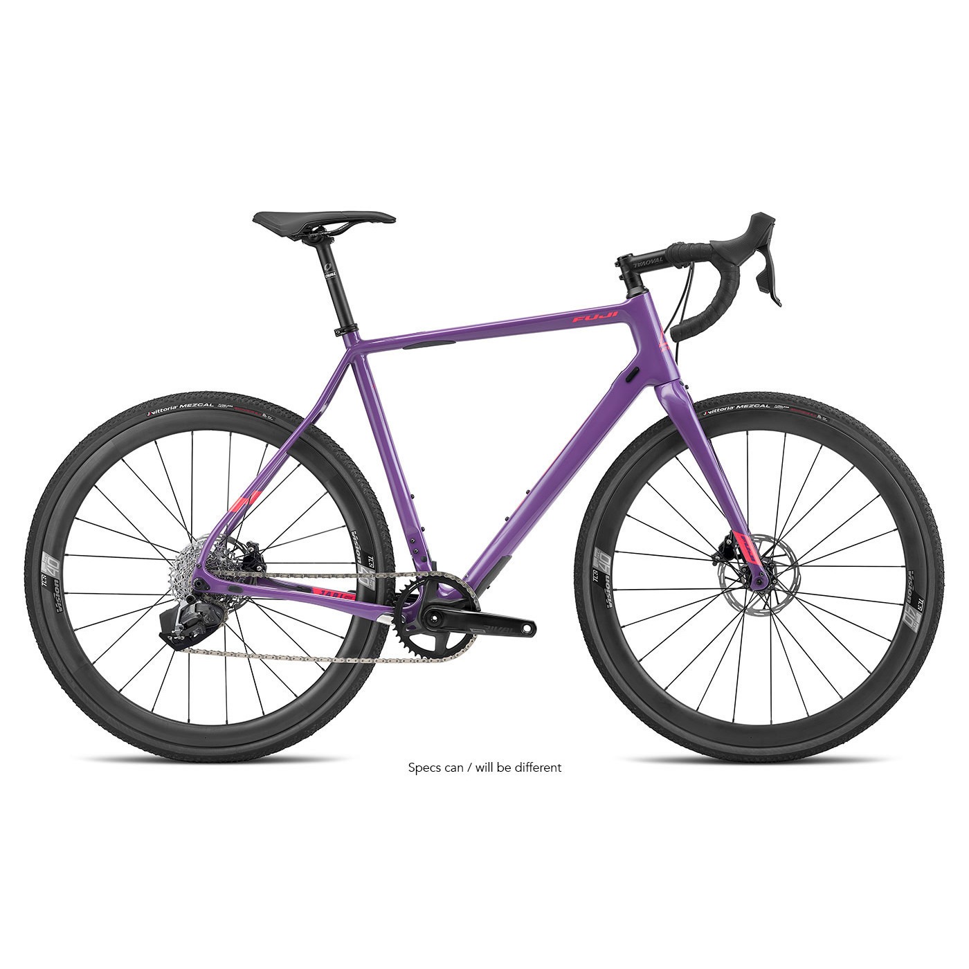 fuji gravel bike jari carbon cx rival axs 1x12 violet