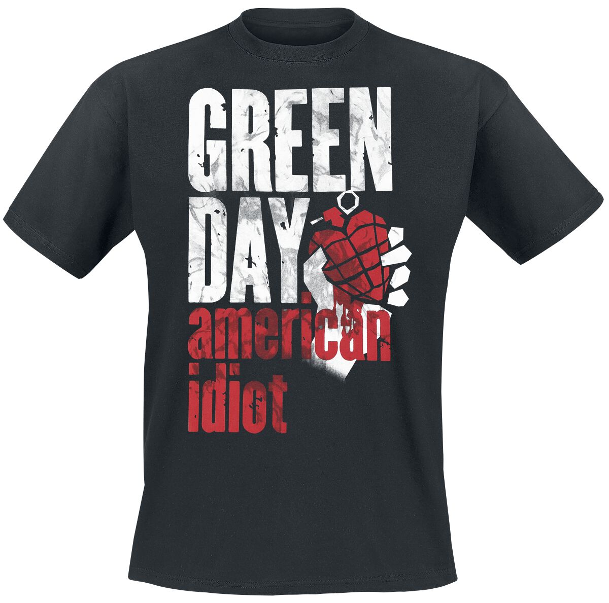 green day t-shirt - smoke screen - s bis xl - fÃ¼r mÃ¤nner - grÃ¶ÃŸe s - - lizenziertes merchandise! schwarz