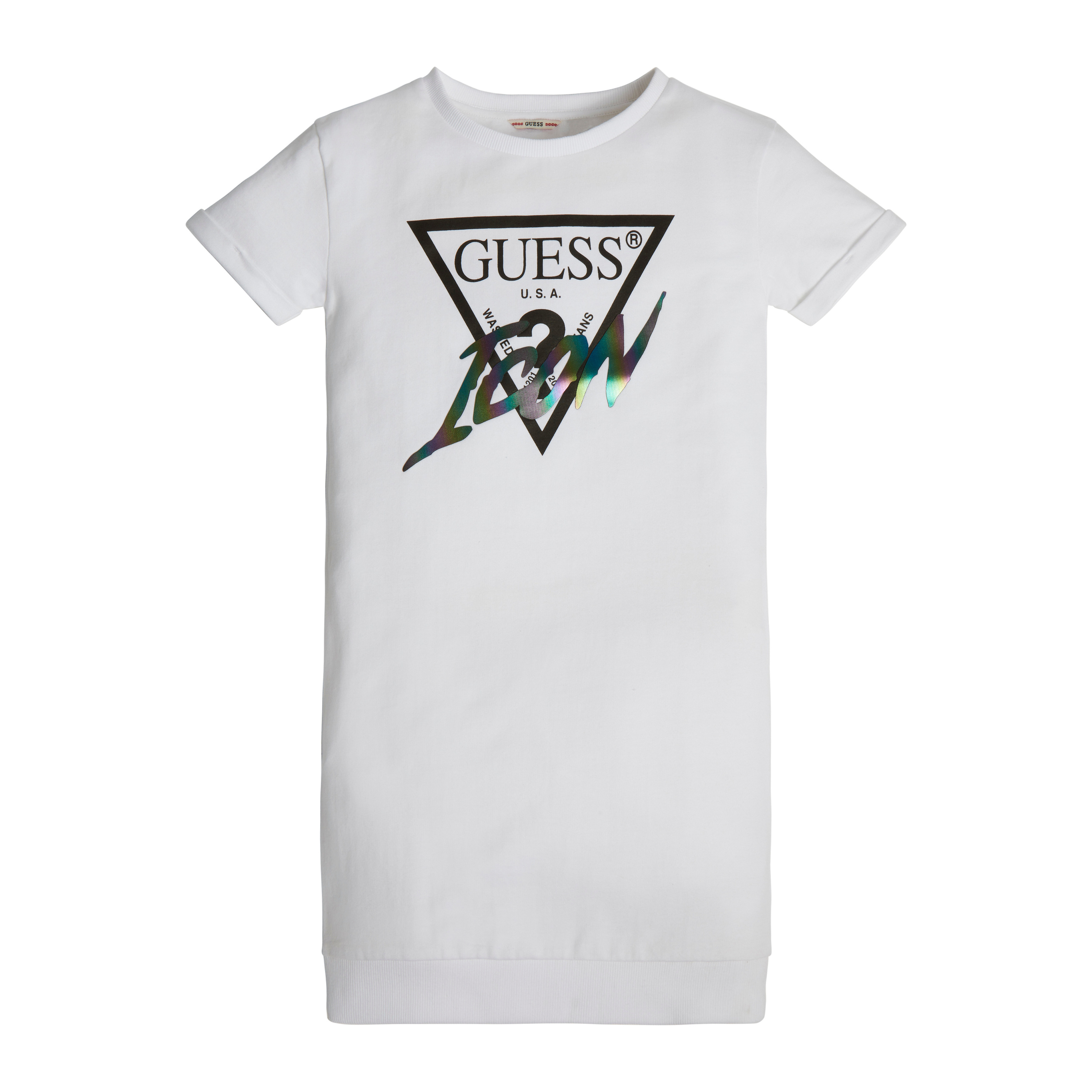 guess mÃ¤dchenkleid terry blanc donna