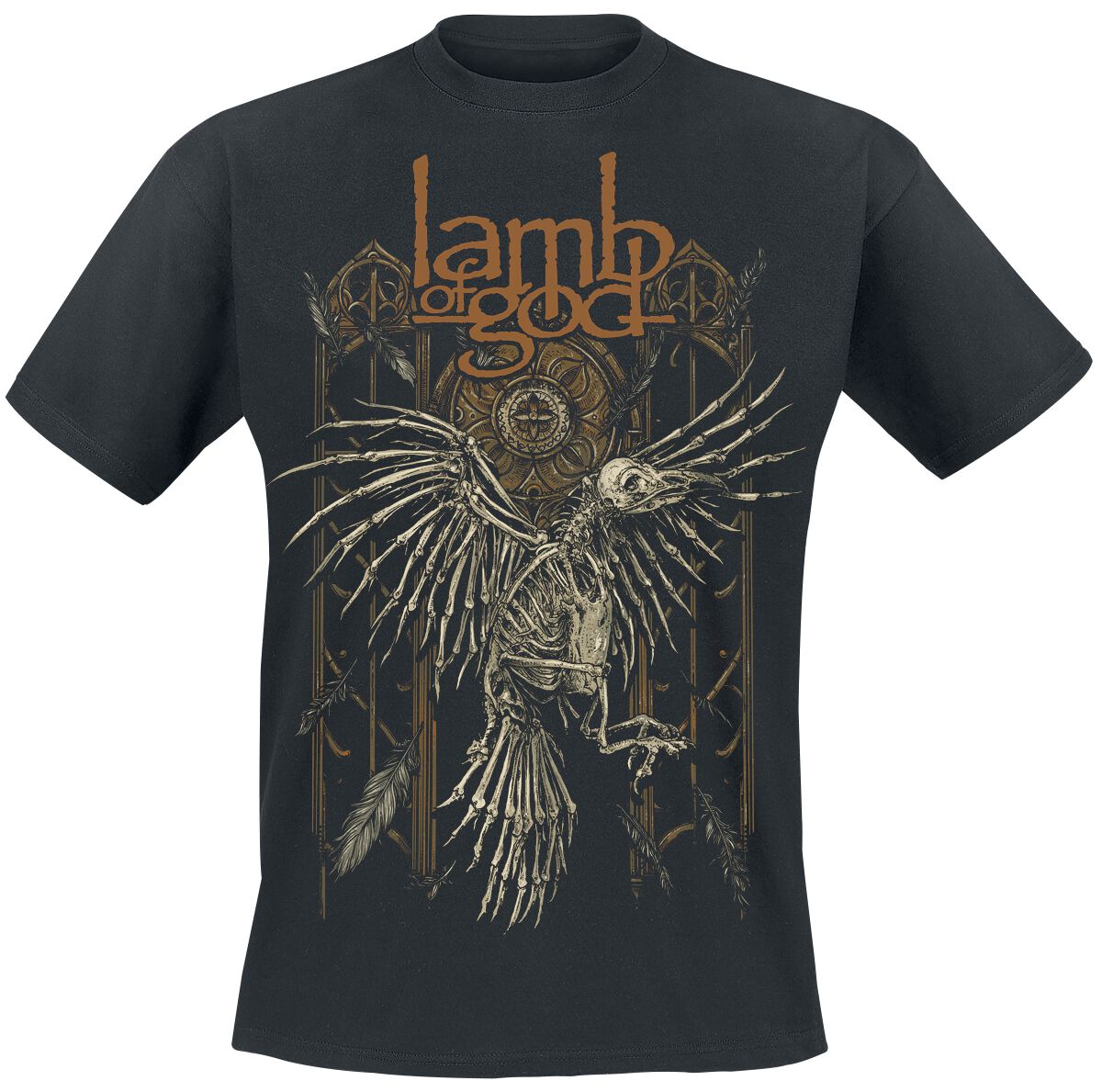 lamb of god t-shirt - crow - s bis xxl - fÃ¼r mÃ¤nner - grÃ¶ÃŸe l - - lizenziertes merchandise! schwarz