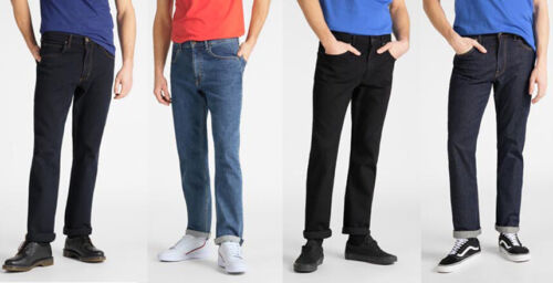 lee jeans jeans - brooklyn classic straight fit clean black - w30l32 bis w40l34 - fÃ¼r mÃ¤nner - grÃ¶ÃŸe w34l32 - schwarz