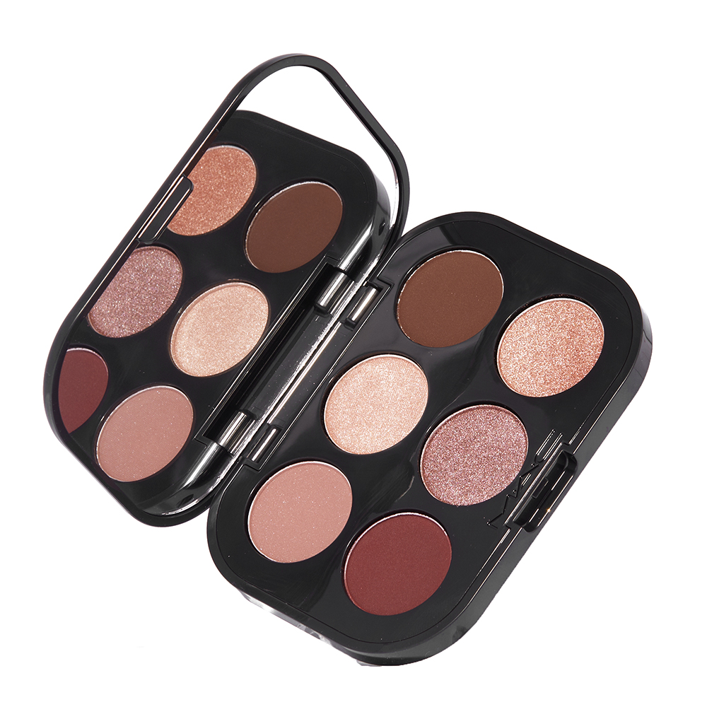 mac cosmetics connect in colour eyeshadow palette: embedded in burgundy