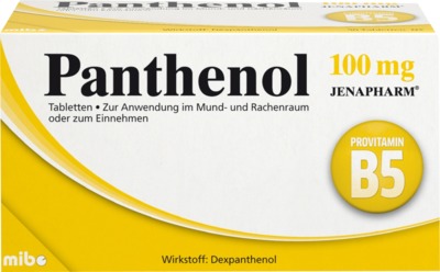 mibe gmbh arzneimittel panthenol 100 mg jenapharm