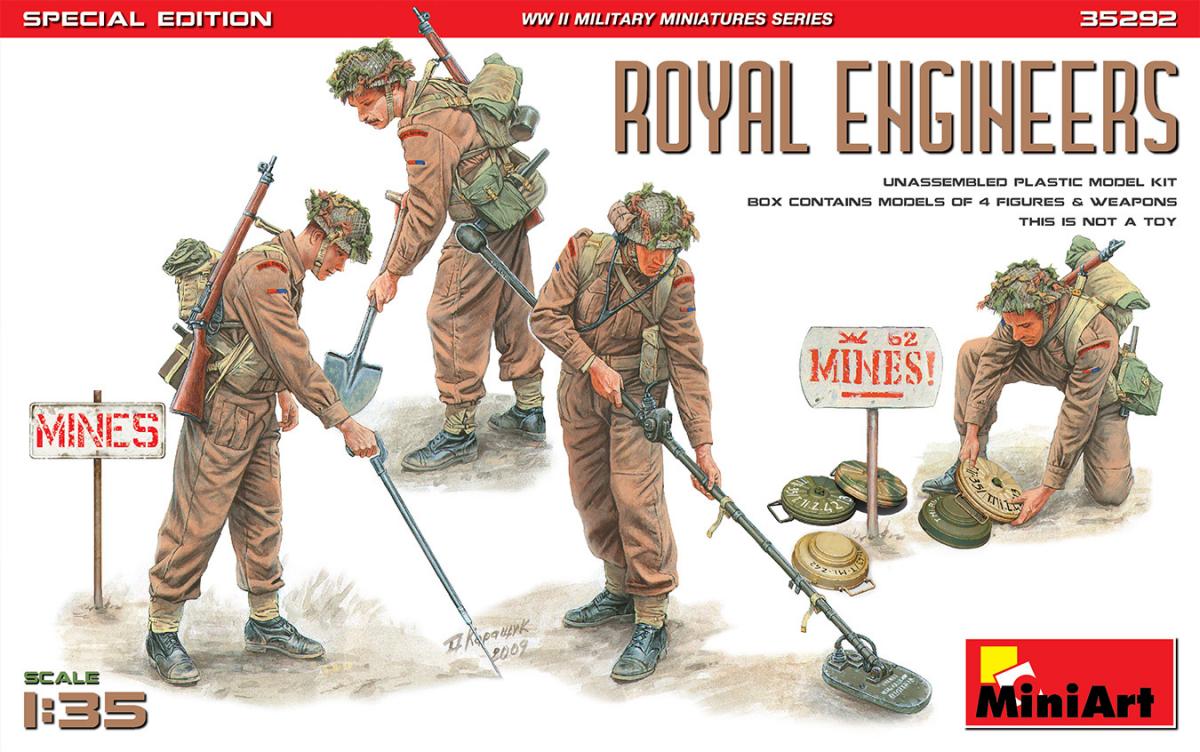 Miniart 35292 1/35 Royal Engineers. Special Edition (set Of 4) (plastic Model)