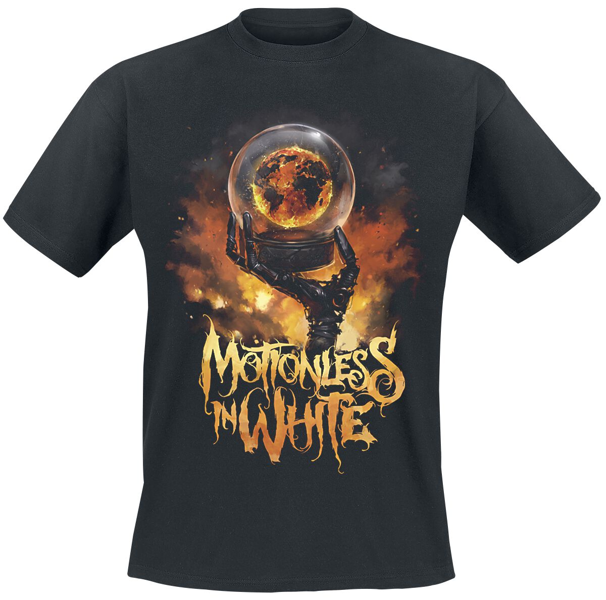 motionless in white t-shirt - scoring the end of the world - s bis xxl - fÃ¼r mÃ¤nner - grÃ¶ÃŸe xxl - - lizenziertes merchandise! schwarz