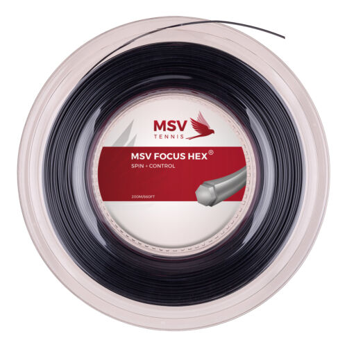 Msv Focus - Hex ( 200m Rolle ) Schwarz 1,10 Mm (0,44 Eur/m)