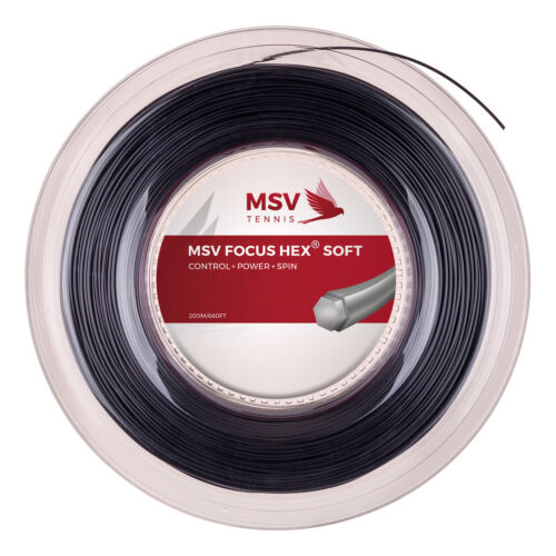 Msv Focus - Hex Soft ( 200m Rolle ) Schwarz 1,20 Mm (0,44 Eur/m)