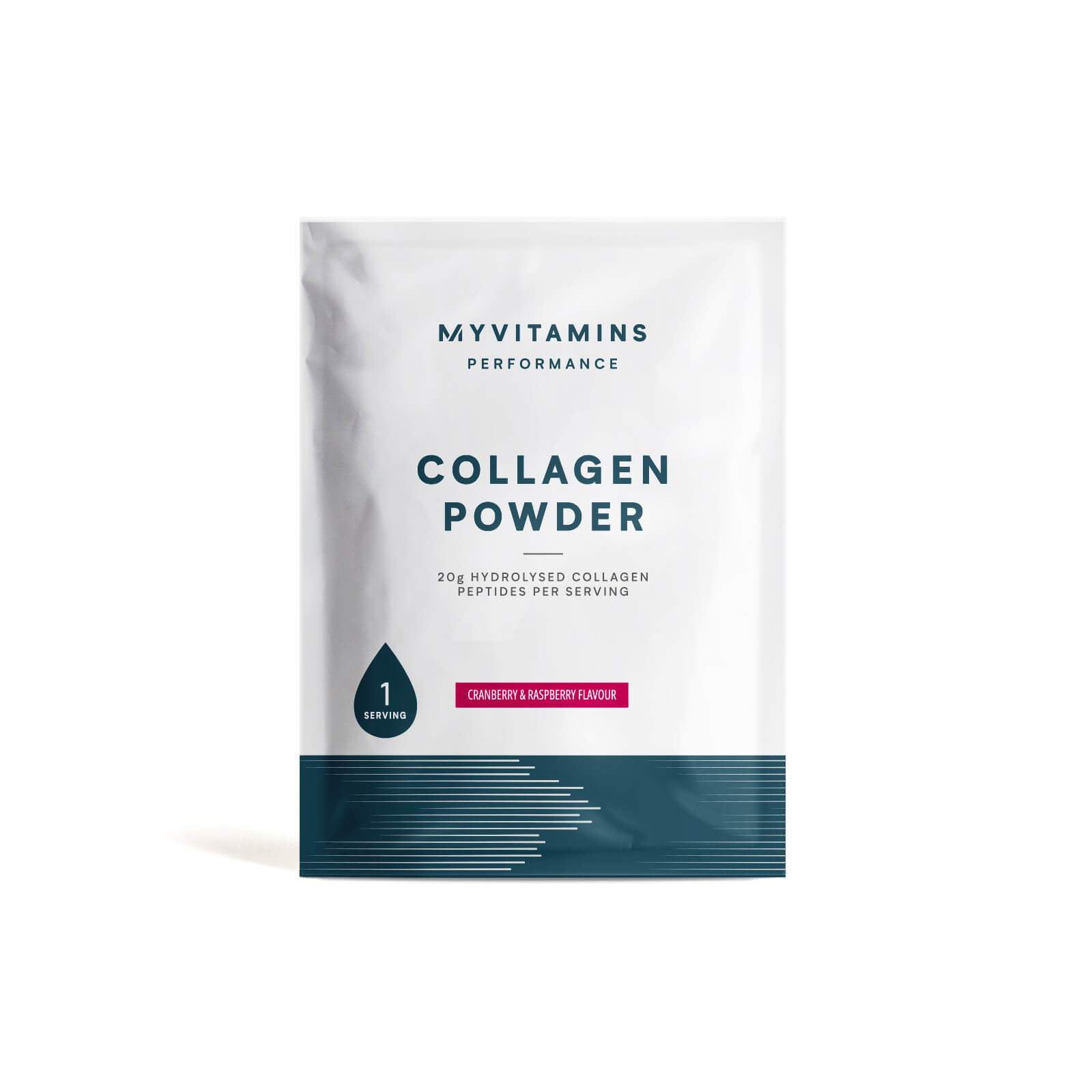 myvitamins collagen powder (sample) - 1servings - cranberry and raspberry
