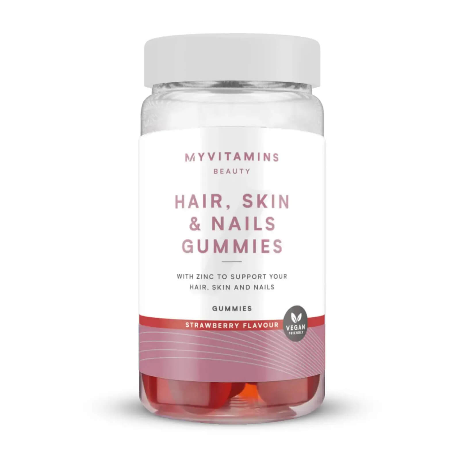 myvitamins vegane hair, skin & nails gummibÃ¤rchen - 60gummibÃ¤rchen - erdbeere