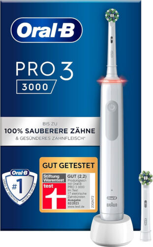 Oral-b 760857 - Oral-b Pro 3 3000 Cross Action White Edition