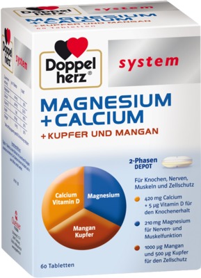 queisser pharma gmbh & co. kg doppelherz magnesium+calc.+kupfer+mangan syst.tabletten uomo