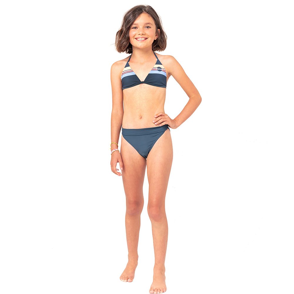 rip curl - golden triangle bikini set mÃ¤dchen navy blau donna