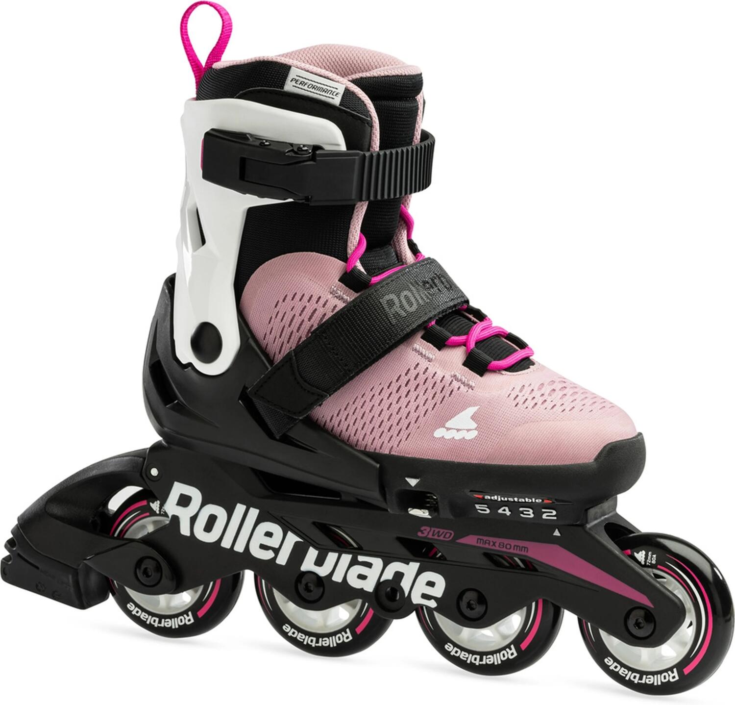 rollerblade microblade inlineskate g (28.0-32.0, t93 rosa/bianco) donna