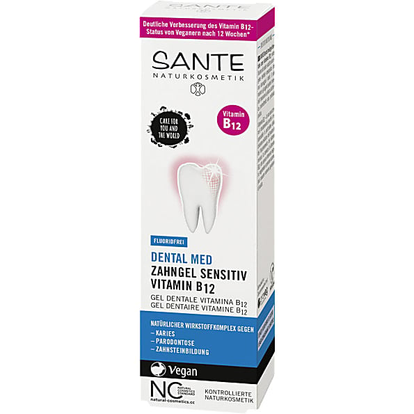 Sante Zahngel Vitamin B12 Ohne Fluorid 6x75ml - Schützt Zähne Und Zahnfleisch