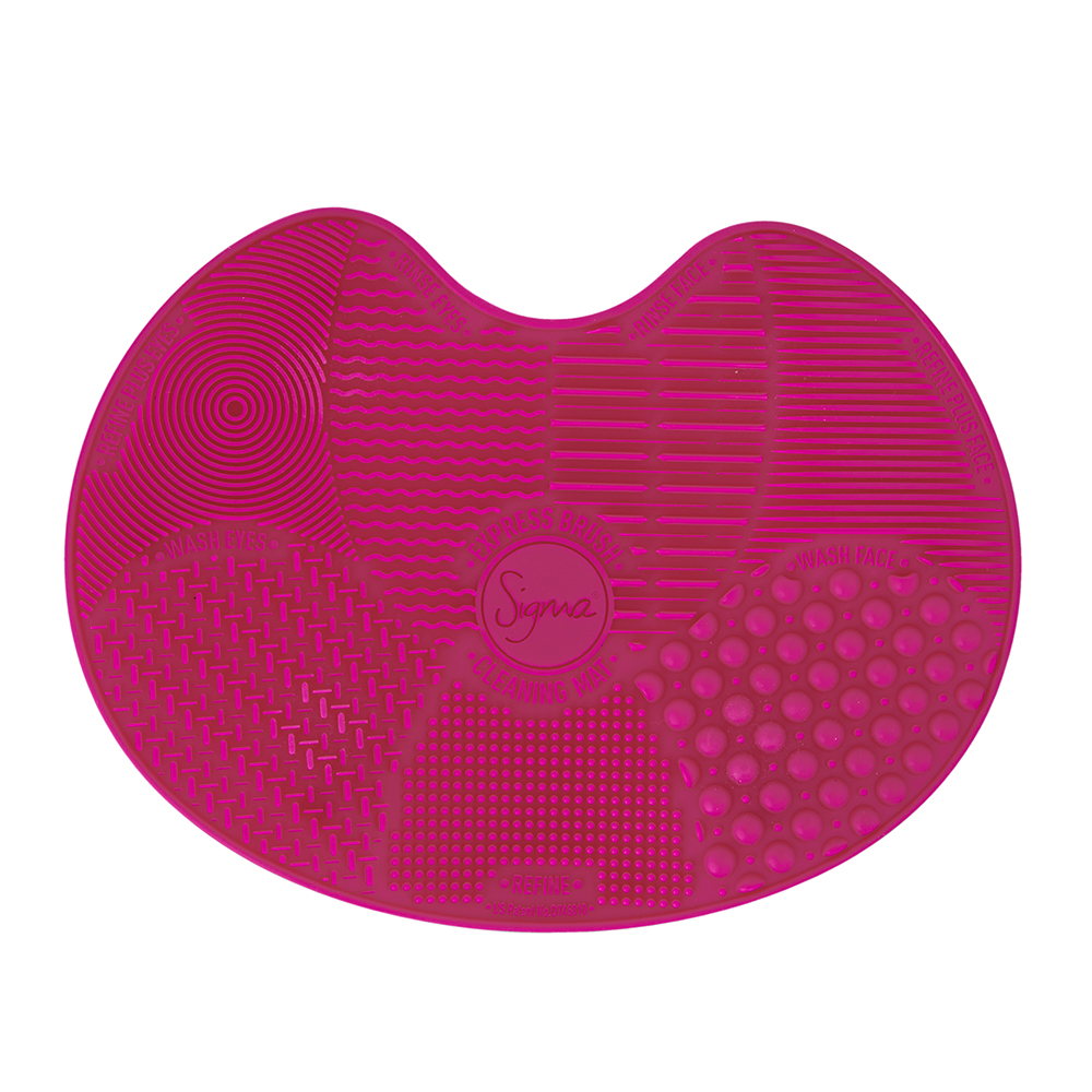sigma beauty spa express brush cleaning mat pink