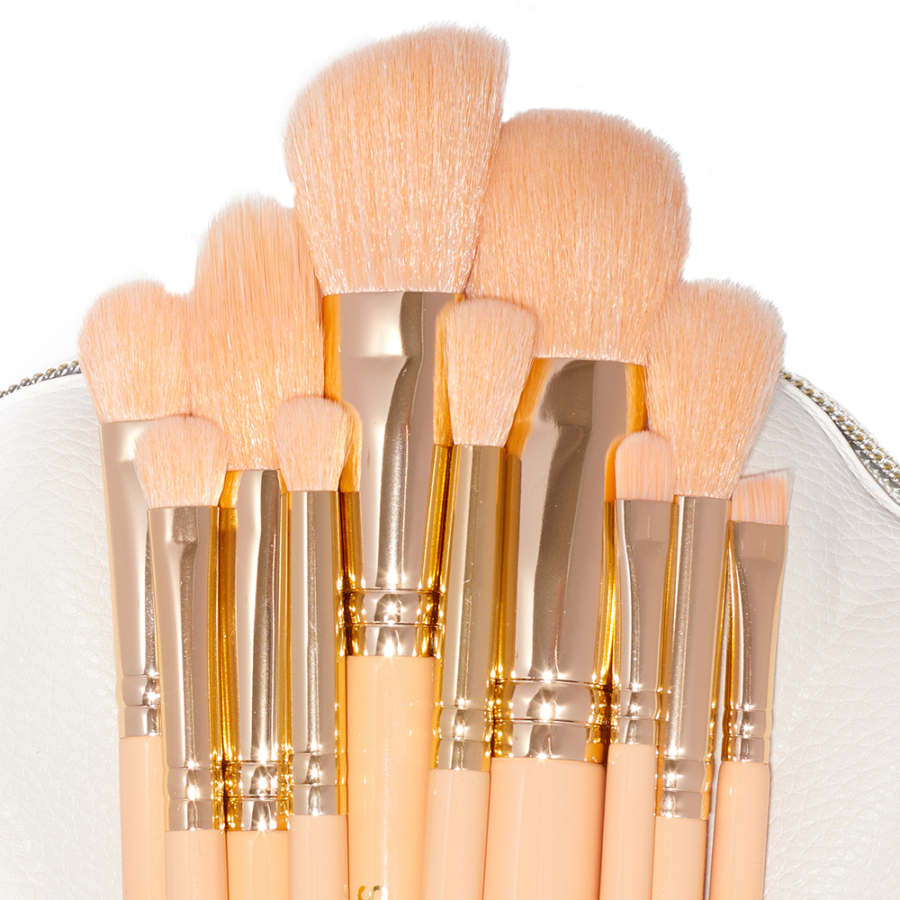 spectrum collections glam clam brush set nude