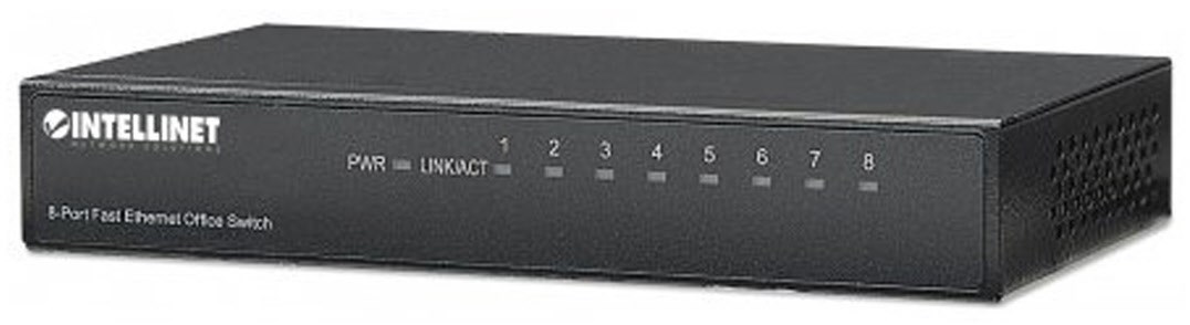 Switch Ethernet 8x 10/100mbps Rj45 Desktop Metall /t2de