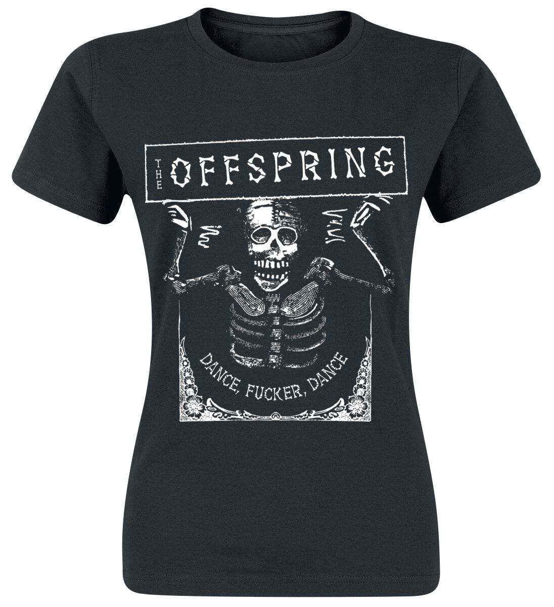 the offspring t-shirt - dance fucker - s bis xxl - fÃ¼r damen - grÃ¶ÃŸe l - - lizenziertes merchandise! schwarz donna