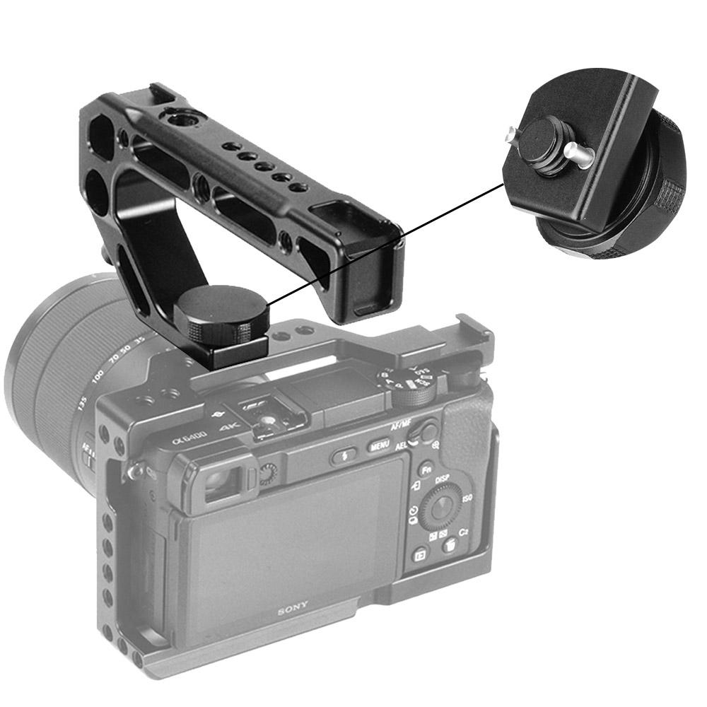 tomtop jms uurig r008 universal-kamera-handgriff oben mit kaltschuhhalterungen 15 mm schwarz