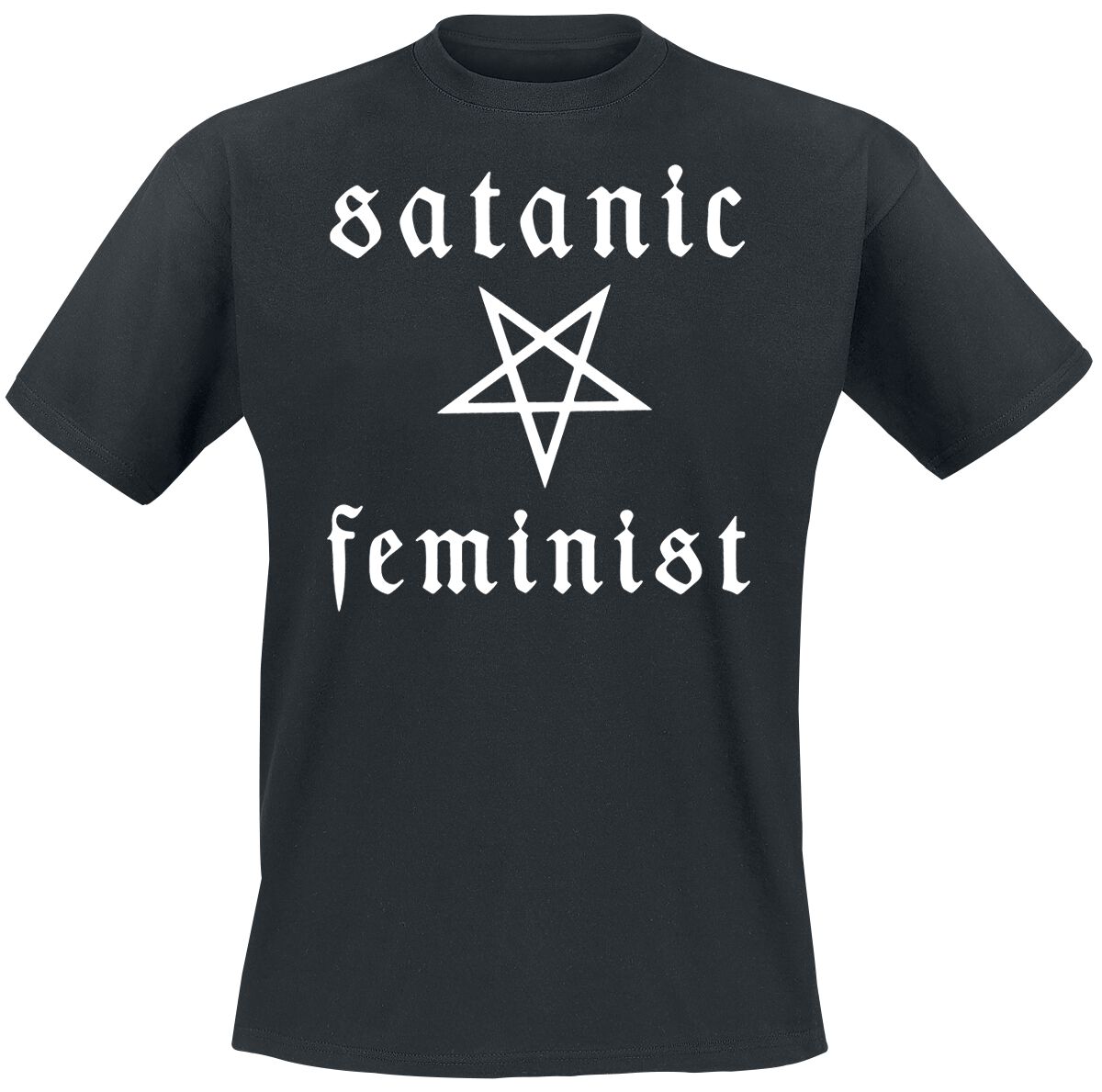 twin temple t-shirt - satanic feminist - xl bis xxl - fÃ¼r mÃ¤nner - grÃ¶ÃŸe xl - - lizenziertes merchandise! schwarz
