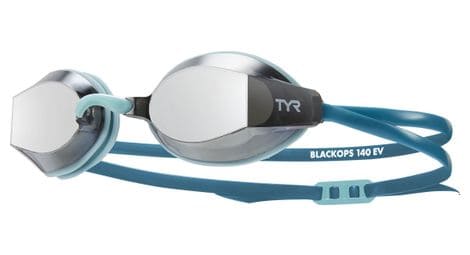 tyr adults black ops 140 ev mirrored racing goggles smoke teal donna