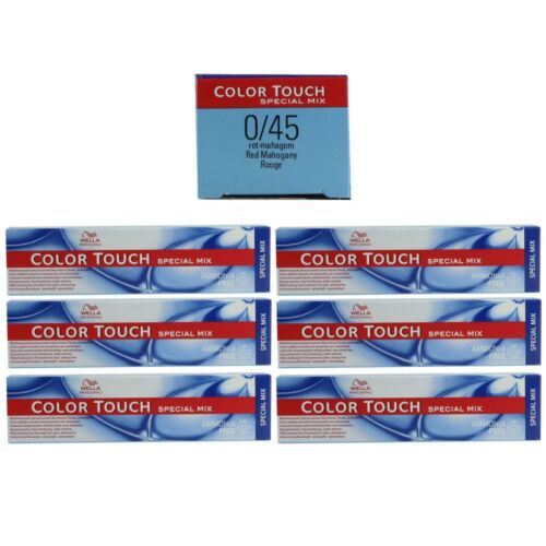 Wella Color Touch Special Mix 6 X 60 Ml 0/45 Rot Mahagoni Set